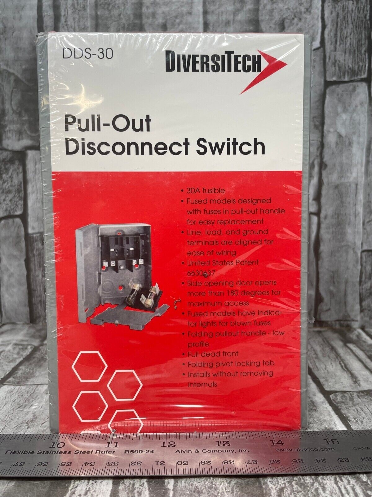 Diversitech DDS-30 Pull-Out Disconnect Switch 30 Amp Fusible 220 Volts