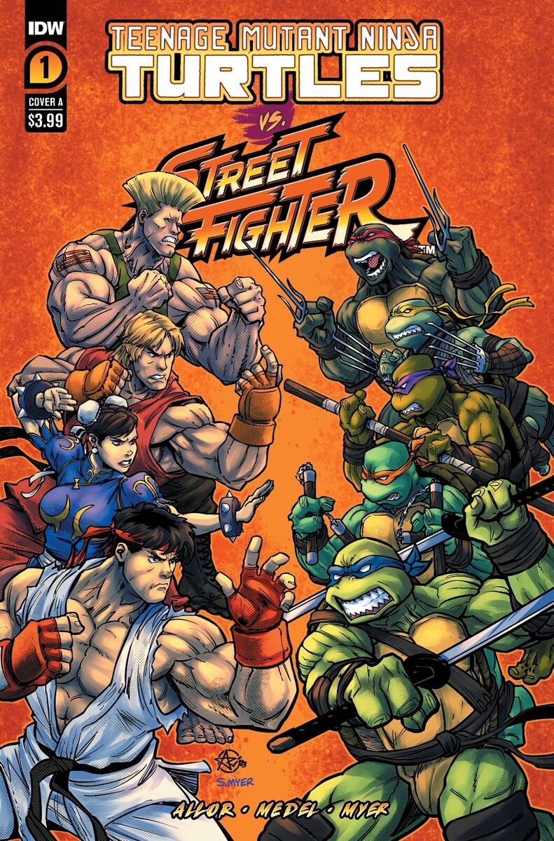 TMNT Vs Street Fighter 1 Cover A B C Variant Set or 1:25 1:50 Options 2023  NM