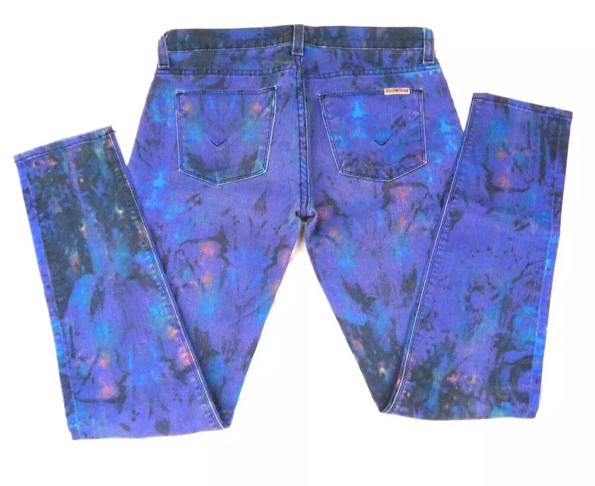 Women's colored top straight leg jeans