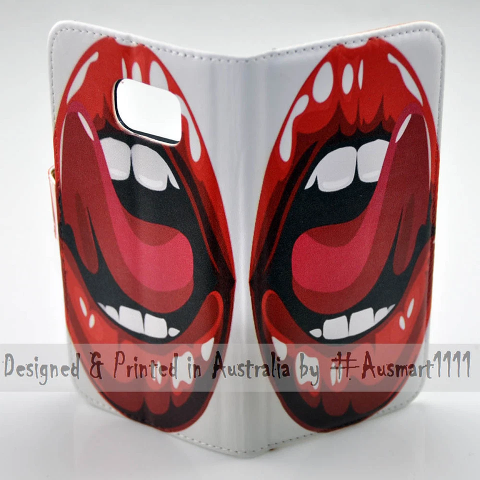 Чехол-бумажник с принтом на тему облизывания языка для серии Nokia - Изображение 3 из 3