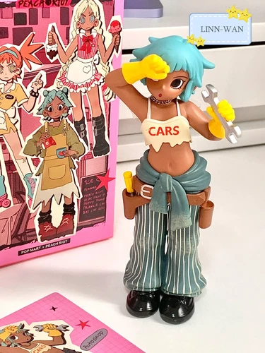 Genuine POP MART Peach Riot Rush Hour Series Blind Box Figure - Frankie Autoshop - Picture 1 of 18