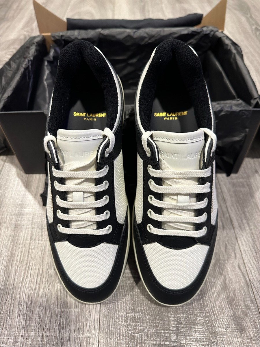Yves Saint Laurent - SL/61 Mens Leather Sneakers - Coffee  display picture 3