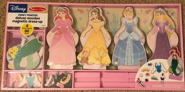 disney princess deluxe wooden magnetic dress up