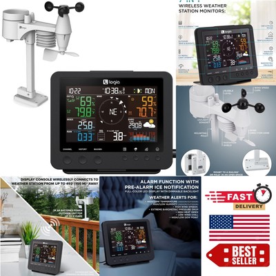 17-in-1 Wireless Weather Station with 7-in-1 Sensor for Real-Time Monitoring