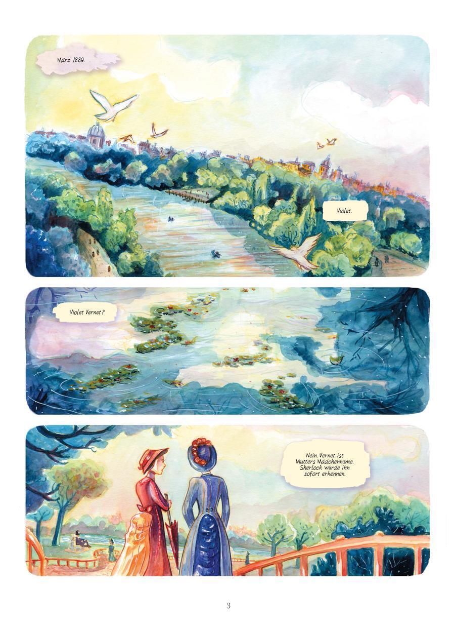 Thumbnail - Enola Holmes (comic). Band 3 Der Fall Der Verhängnisvollen Blumen