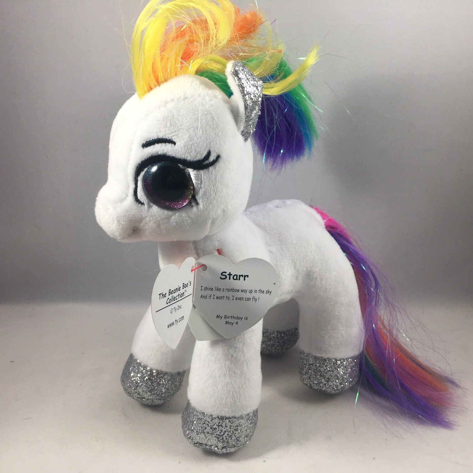 rainbow cheetah beanie boo