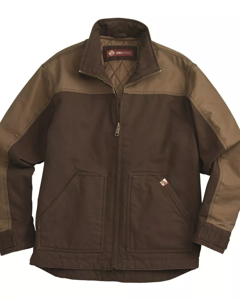 DRI DUCK Horizon Two-Tone Cotton Canvas Jacket 5089 S-3XL Tobacco or Black