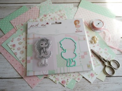 Stempel- und Stanz-Set/neu/Lady girl/Nellie´s Choice/Just me
