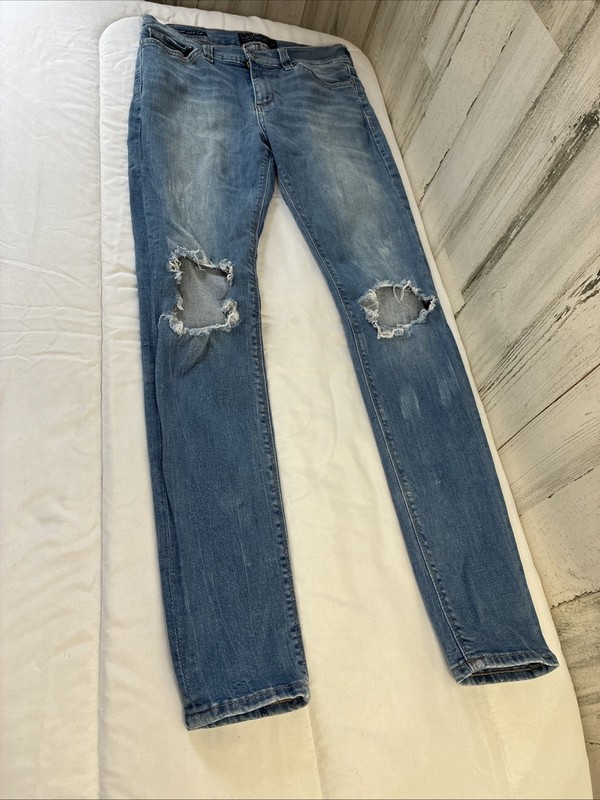 Lucky Brand Size 4/27 A Distressed Skinny Jeans Brooke Legging Denim Stretch Blu