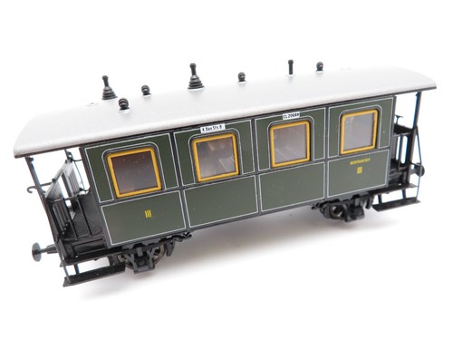 361H0 /11 - Roco H0 - Personenwagen 3.Kl grün der K.Bay.Sts.B. / 20688 - top | Condition: Gebraucht