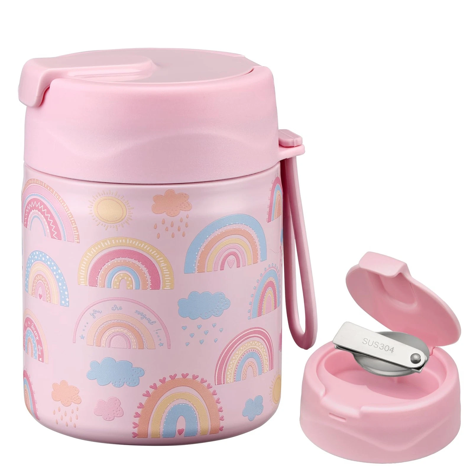 17oz Soup Thermo for Hot Food Kids,Insulated Food Jar with Spoon,Thermo Hot F...