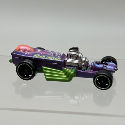 Hot Wheels Rigor Motor Purple Coffin Car Exposed Engines 1:64 Post Discs B11