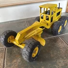 TONKA Road Grader Vintage MR-970 Pressed Steel Metal Construction Toy Yellow