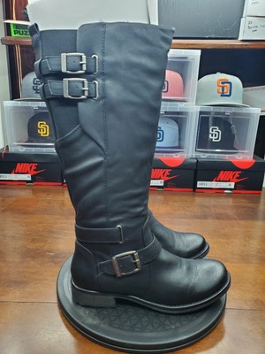Baretraps Ladies Tall Riding Boot Zipper Faux Leather,  New BOX WON'T SHIP
