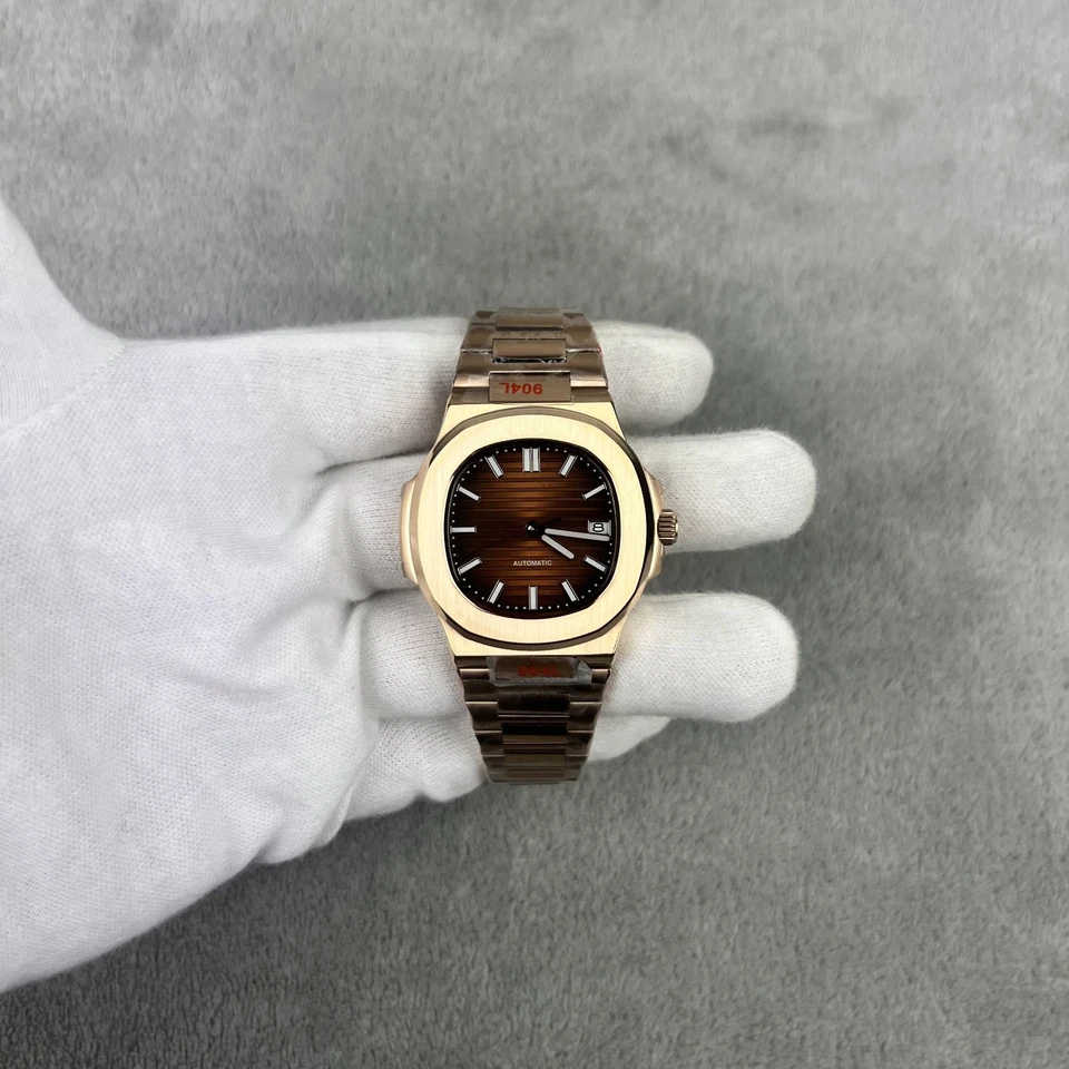 Mod Custom Watch Nautiko Brown Dial Automatic Sapphire Glass Back Seikonaut NH35 - Image 2 of 4