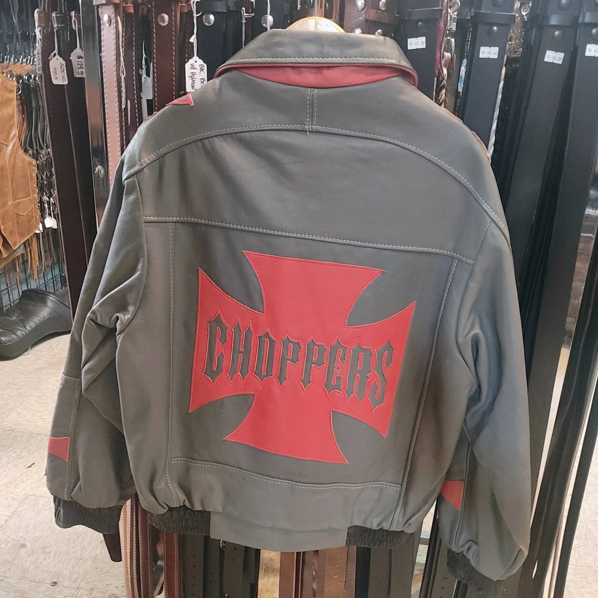 WEST COAST CHOPPERS 本革ジャケット XL jacket to motorbike (metal jacket) West Coast Choppers