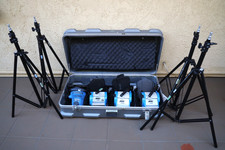 Arri Light Lit w/1-750Plus, 3-650Plus, Barndoors, Stands, Accessories  Rolling