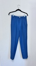 Saint Laurent Women  s SZ 34 Blue Vintage Pants YSL Rive Gauche