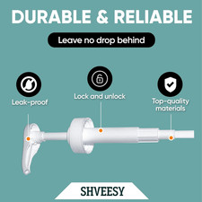 Gallon Pump Dispenser - for Plastic or Glass Bottles Heavy-Duty Leak Proof ...