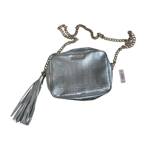 NWT Victoria Secret Silver Metallic Crossbody Purse Bag Limited Edition