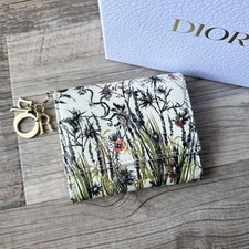 Dior Spring Summer 2020 Lotus Wallet Multicolor Trifold Free Shipping Japan