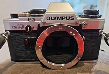 Olympus OM-10 35mm SLR Film Camera Body Only No Mirrors Untested As Is