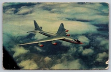 1952 Convair YB-60 Sweptwing Jet Bomber Vintage Postcard Texacolor