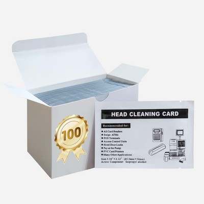 Individually Sealed CR80 Cleaning Cards - Dual Side for Card Reader Excellence