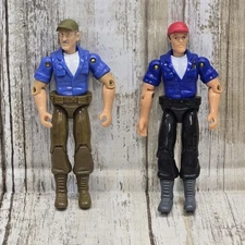 Pair of Tree House Kids Adventure Wheels 4" Action Figures Black & Tan Pants