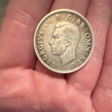 England Florin Two Shillings Coin King George VI