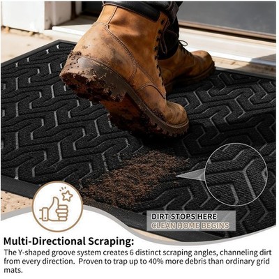 Waterproof Outdoor Entry Mat 36x24 - Non Slip