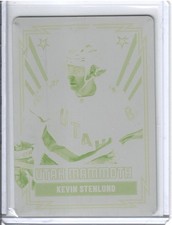 2025-26 O-Pee-Chee Retro Kevin Stenlund Yellow Printing Plate Utah Mammoth 1/1