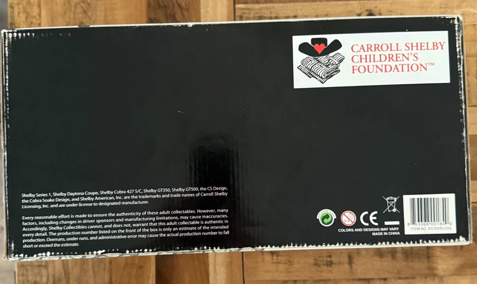 1:18 chrome "Eleanor" signed by Carroll Shelby 462 of 500 Limited edition - Image 2 of 4