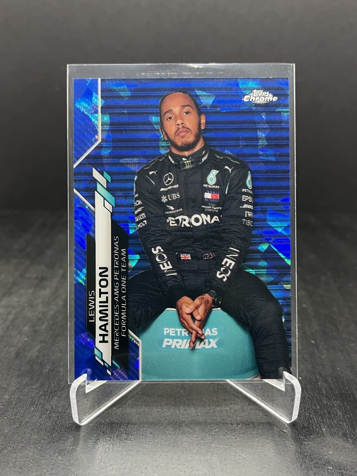 2020 Topps Chrome Sapphire Formula 1 F1 Lewis Hamilton Image Variation IV SP #1