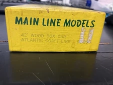 Main Line Models Built 42' wood A.C.L. Box Car Trucks & Couplers #BC-25