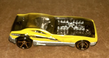 Hot Wheels N4013 Bye Focal II Yellow Black Diecast Car 1/64 Scale Vehicle Car