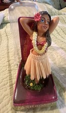 Kc Hawaii Hula Girl Posing Mini Dashboard Doll 4.4 Inches