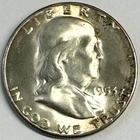 1953-S Franklin Half Dollar, Uncertified, NR.