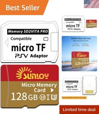 PS Vita Memory Card Adapter with 128GB microSD - Lightning Fast Loading Speeds