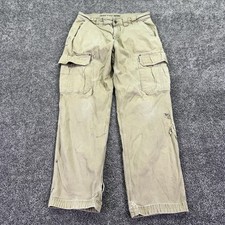 Duluth Trading Co Pants Mens 34x32 Beige Flex Fire Hose Cargo Workwear Utility