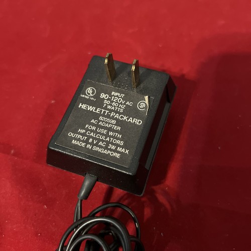 CALCOLATRICE HEWLETT PACKARD ORIGINALE/VINTAGE 82059B ADATTATORE DI ALIMENTAZIONE - Foto 2 di 3