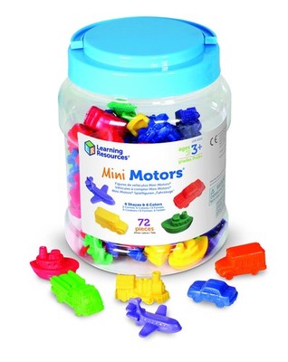 Learning Resources Mini Motors Counting and Sorting Fun Set  72 Pieces, Ages ...