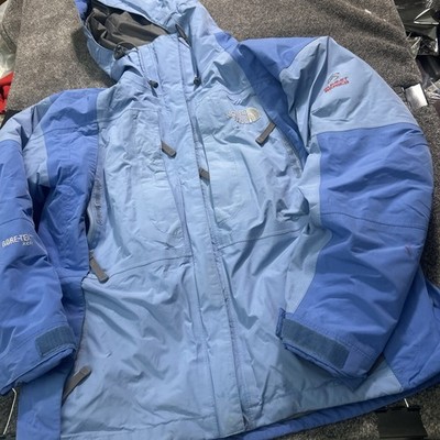The North Face Jacket Womens Medium Blue Summit Series Gore-Tex XCR Ski Hooded