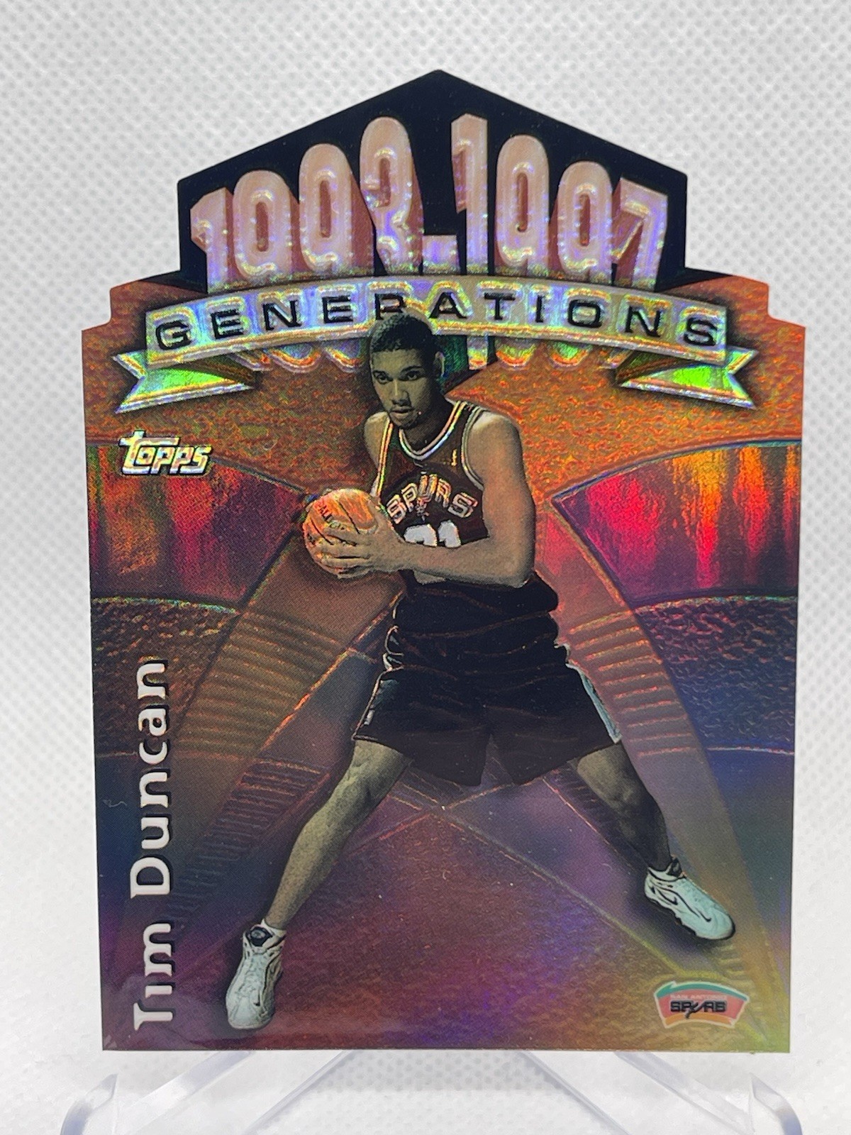 1997-98 Topps - Generations Tim Duncan #G28 Refractor (RC)