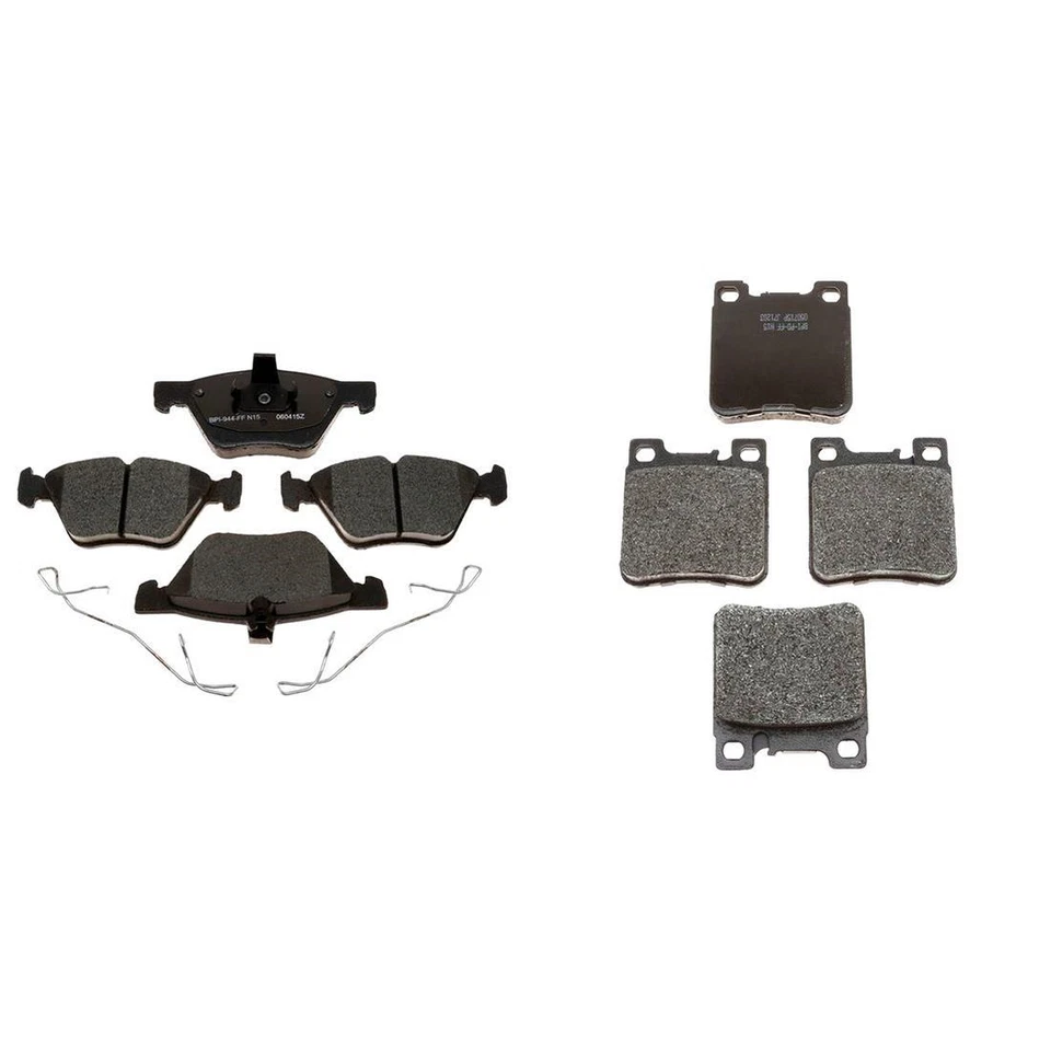 Pastillas de freno metálicas delanteras y traseras R-Line 1999 1998 Mercedes-Benz CLK320 Foto 4 de 4