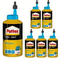 Pattex Holzleim Wasserfest 6X 750 G Transparenter D3 Holzkleber FüR Holz