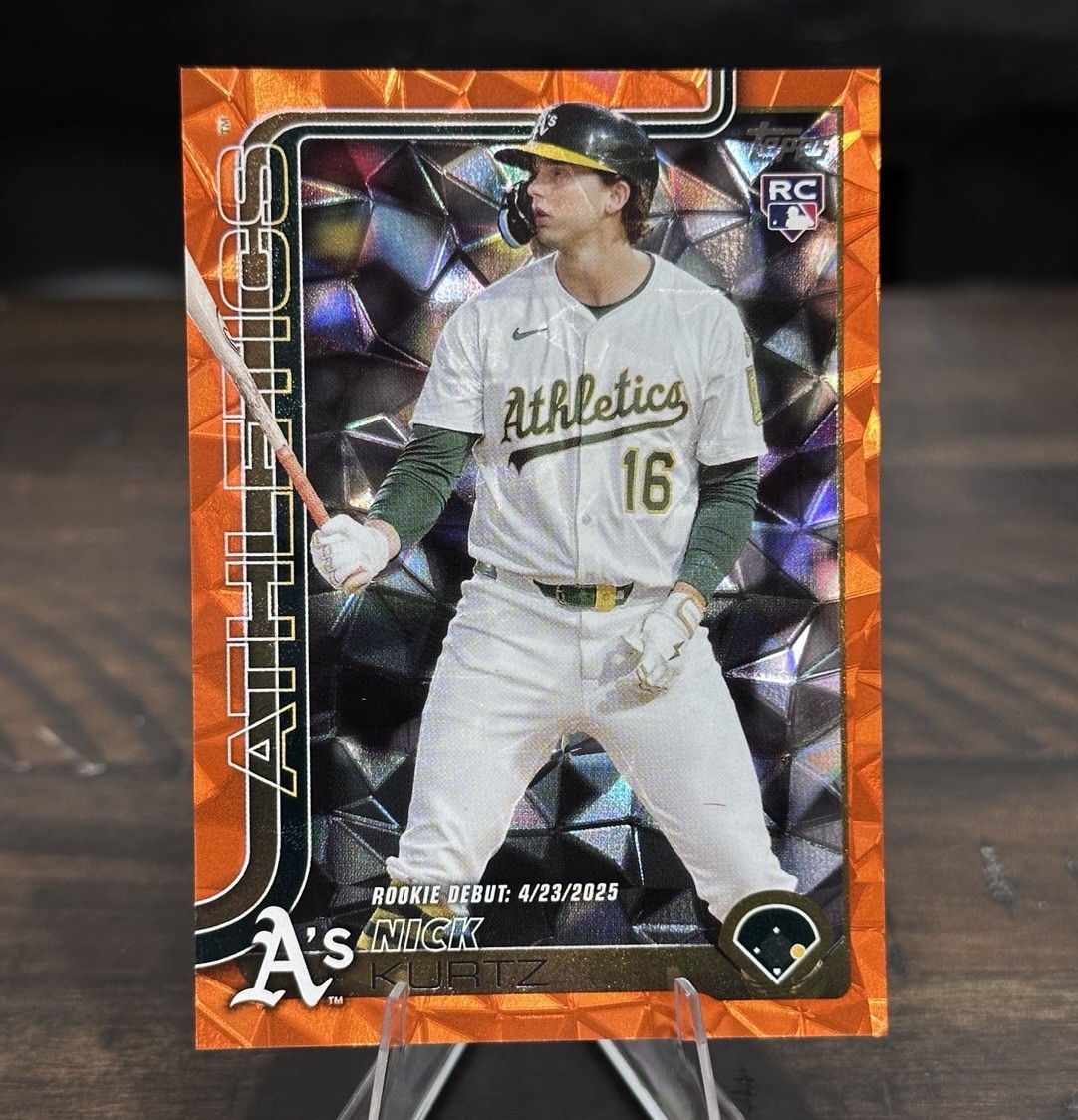 2025 Topps Update Baseball Nick Kurtz (RC) #US197 Orange Diamante 05/25 RotY