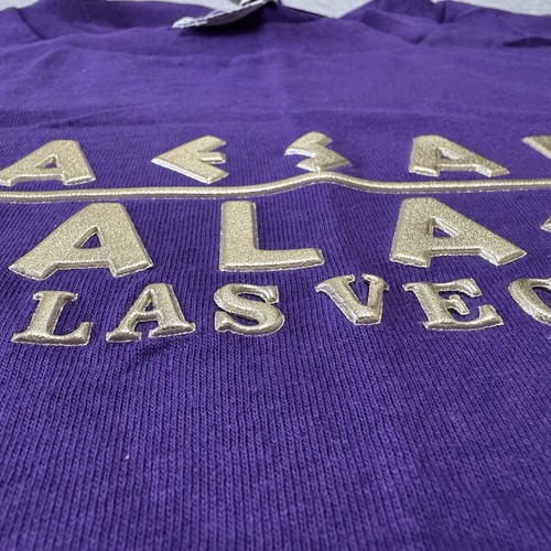 Vintage Caesars Palace Las Vegas T-shirt Large Purple Deadstock Casino Hotel 90s - Picture 3 of 10