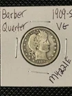 1909-S Barber Quarter  VG