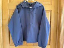 Eddie Bauer 1/4 Zip Soft Shell Fleece Lined Pullover Jacket Women s Large Purple